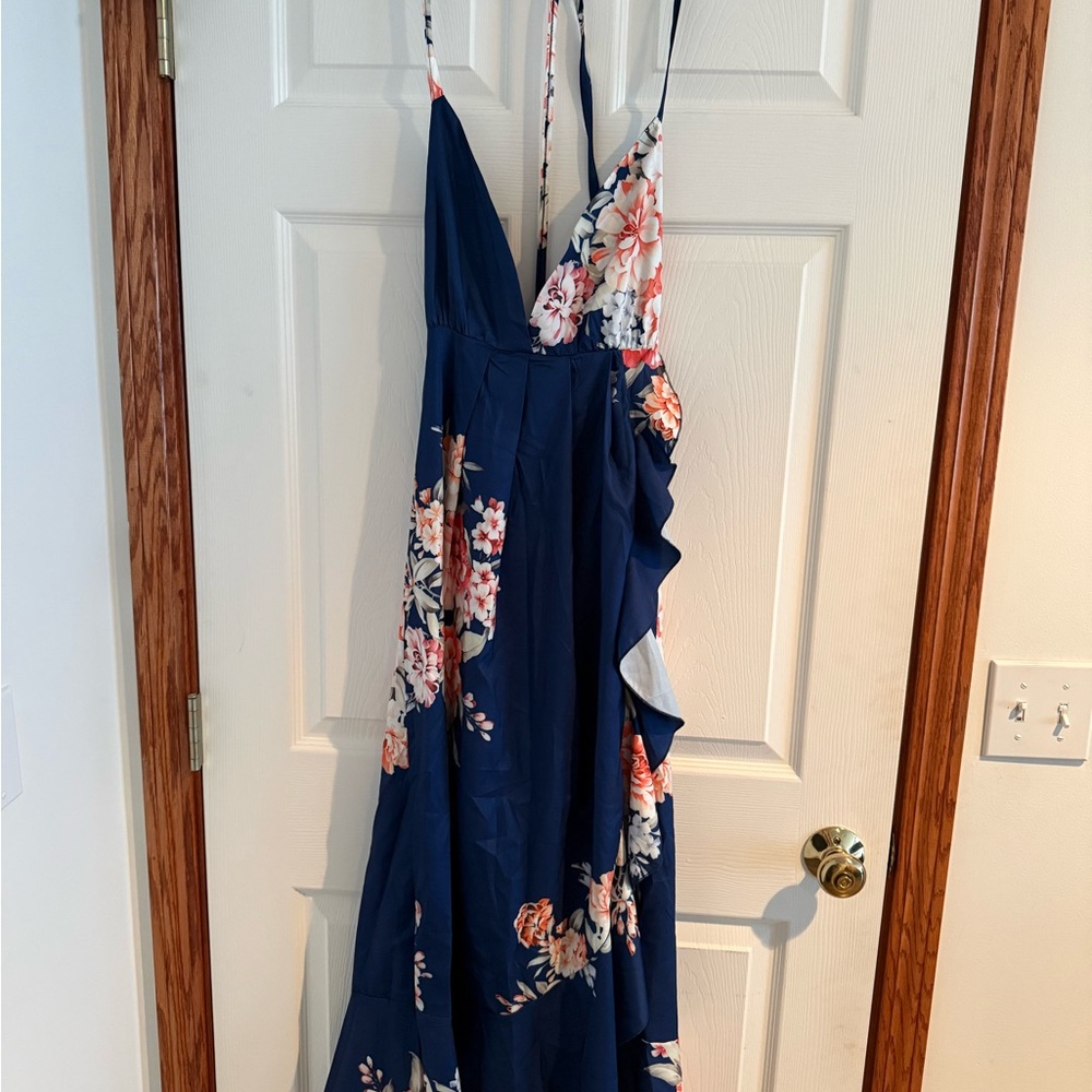 Floral Maxi Dress with Ruffle Detail